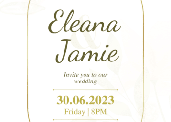 Creamy Flower Arrangement Wedding Invitations