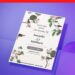 (Easily Edit PDF Invitation) Alluring Floral Wedding Invitation D