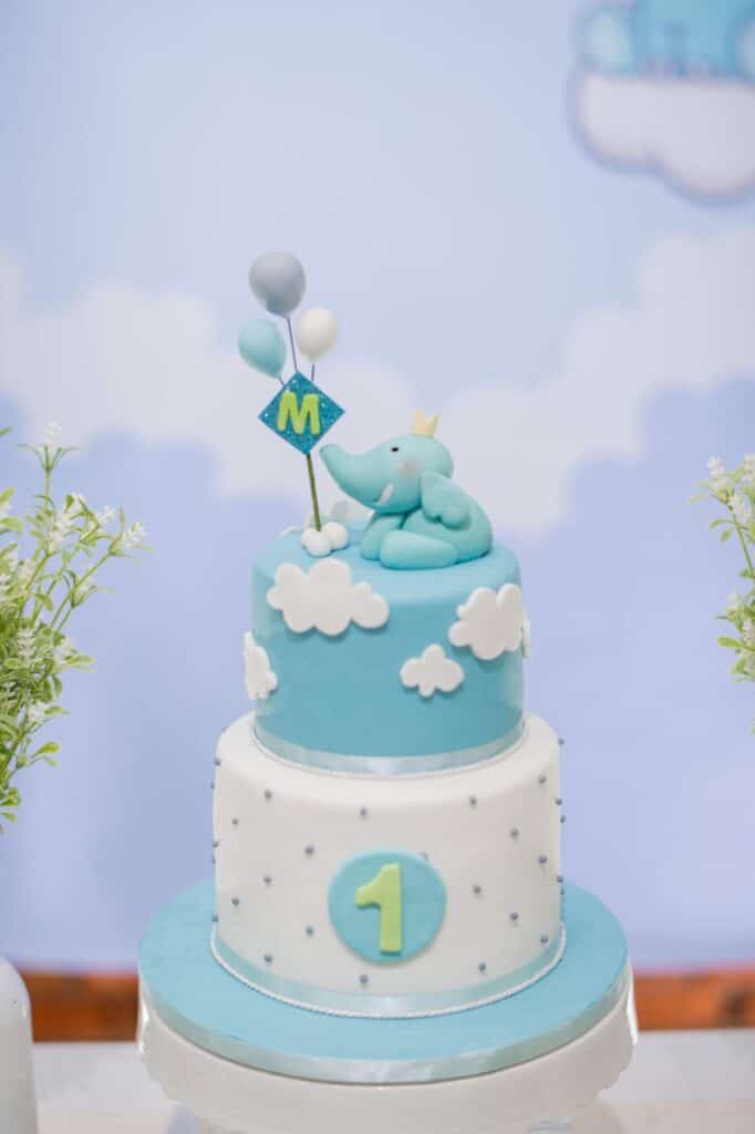 Baby Elephant Birthday Party Cakes