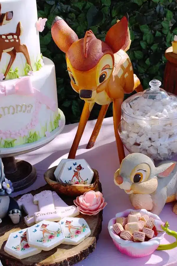 Bambi Birthday Table Setting