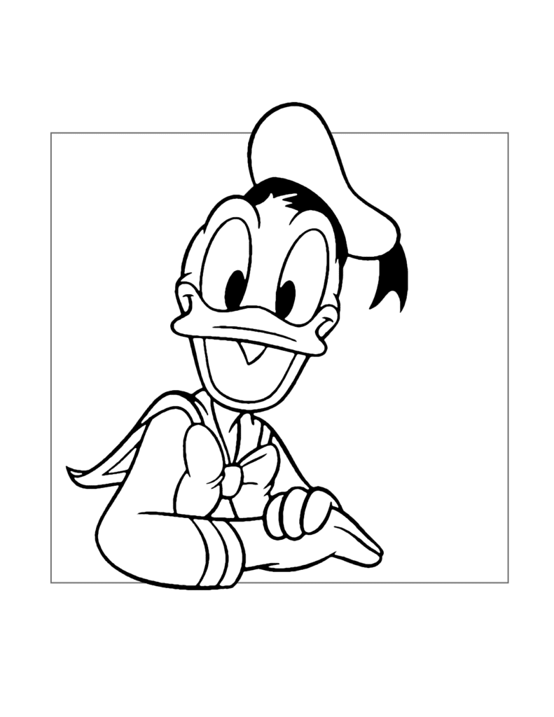 Donald Duck Coloring Page