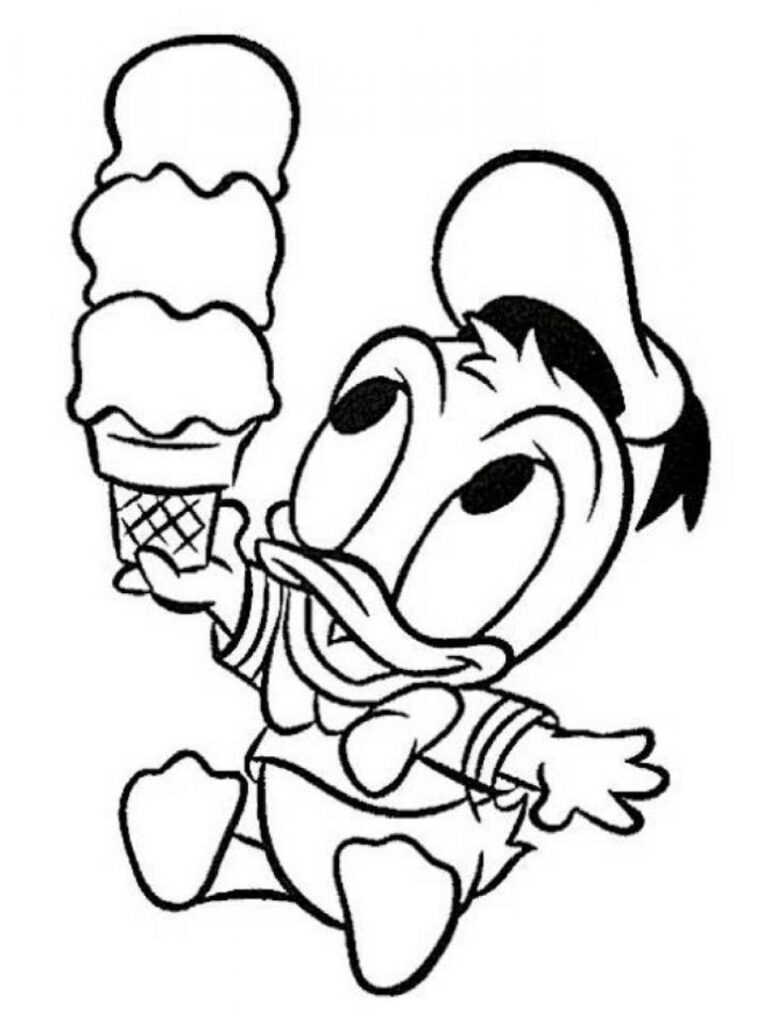 Donald Duck Coloring Page