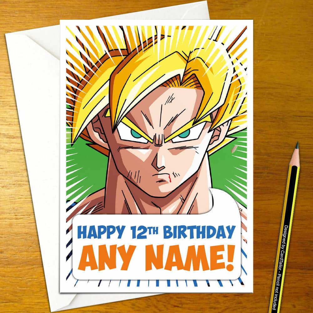 Epic Dragon Ball Z Birthday Invitation