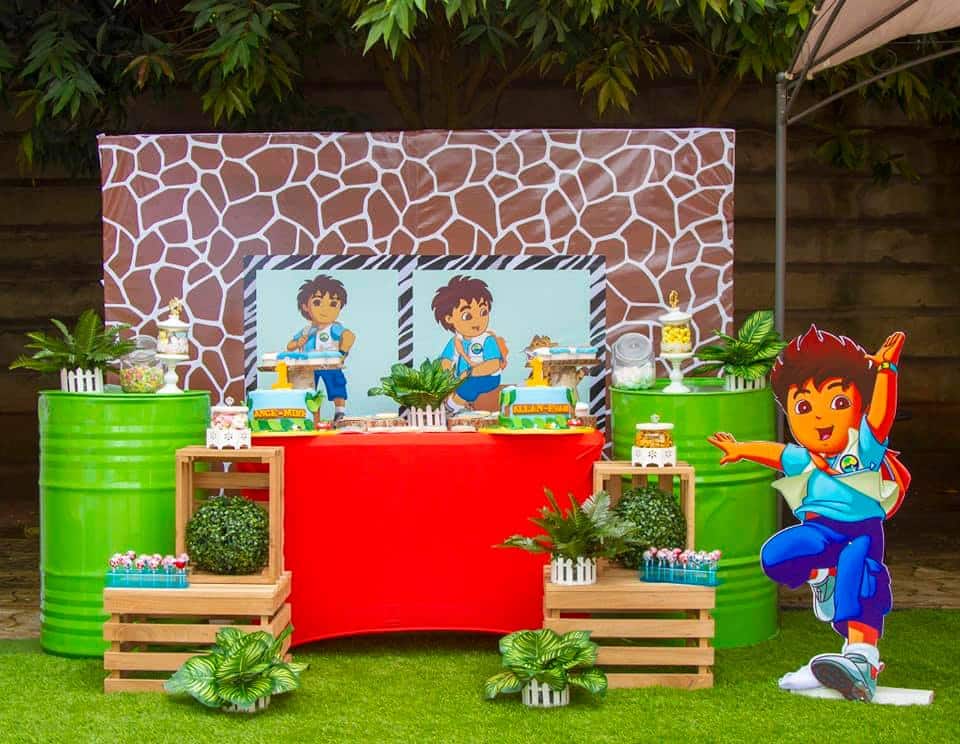 Go Diego Go Birthday Party Dessert Table