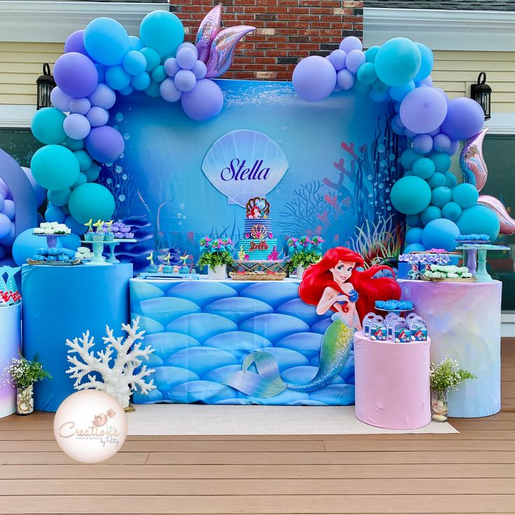 Little Mermaid Birthday Party Decor