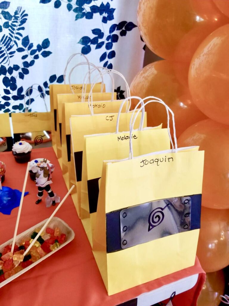 Naruto Birthday Party Favors