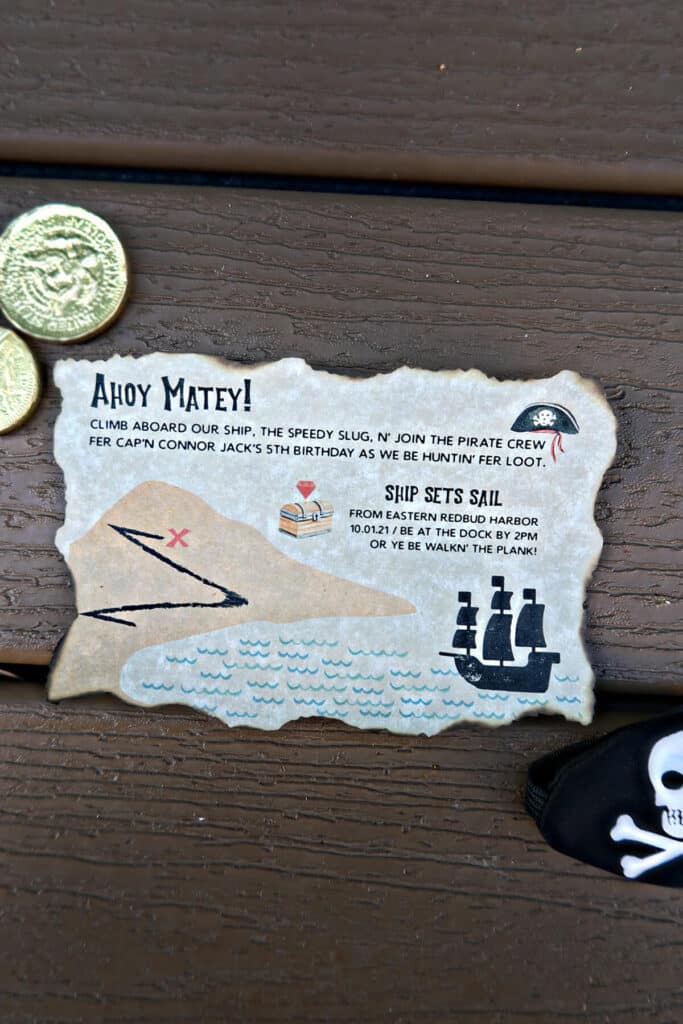 Pirate Birthday Party Invitations