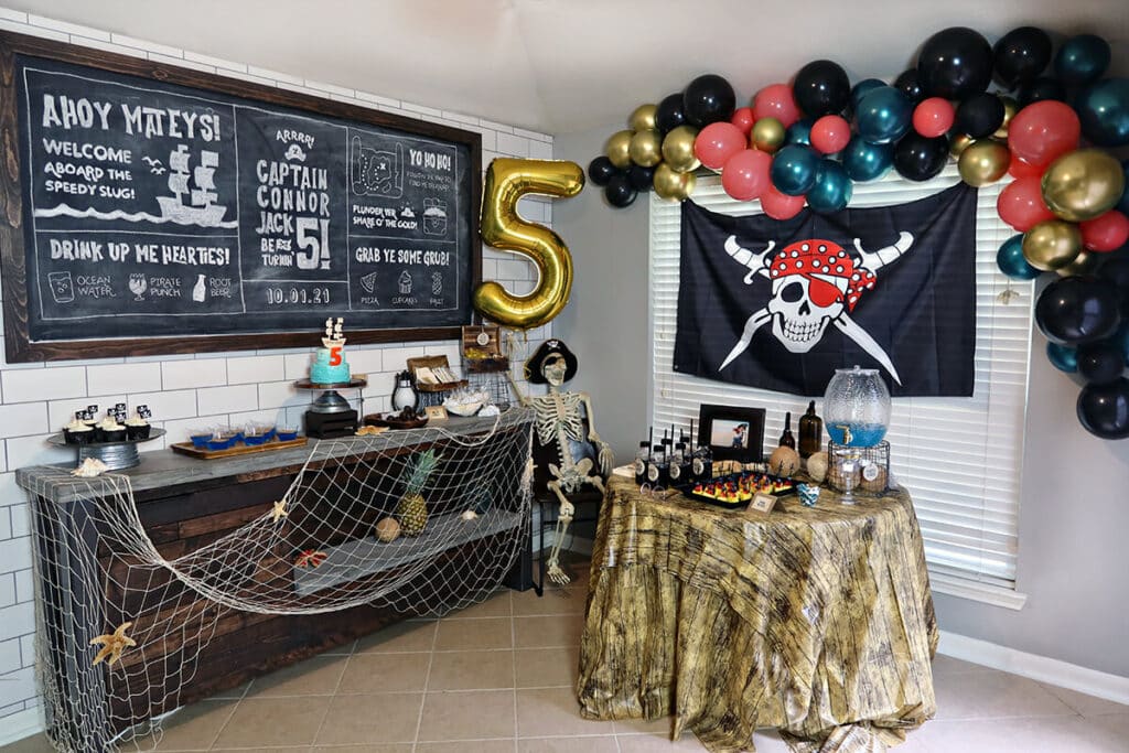 Pirate Birthday Party Room Decor