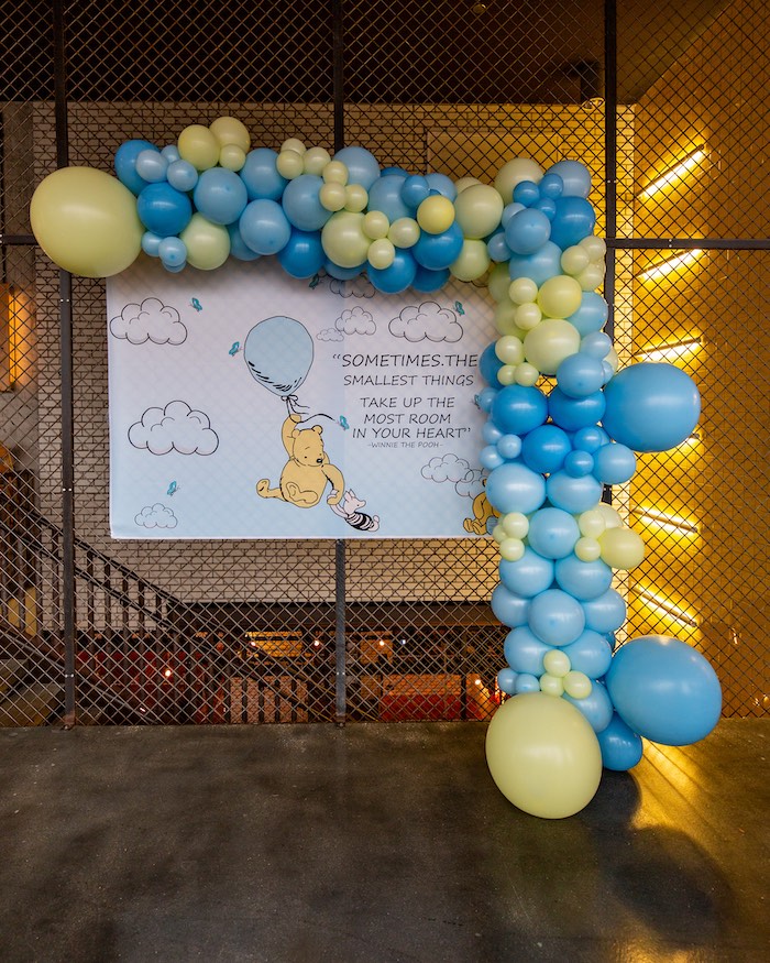 Winnie the Pooh Baby Shower Party Balloons