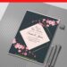 (Easily Edit PDF Invitation) Zen Garden Sakura Wedding Invitation