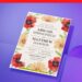 (Easily Edit PDF Invitation) Watercolor Anzac Poppy Wedding Invitation