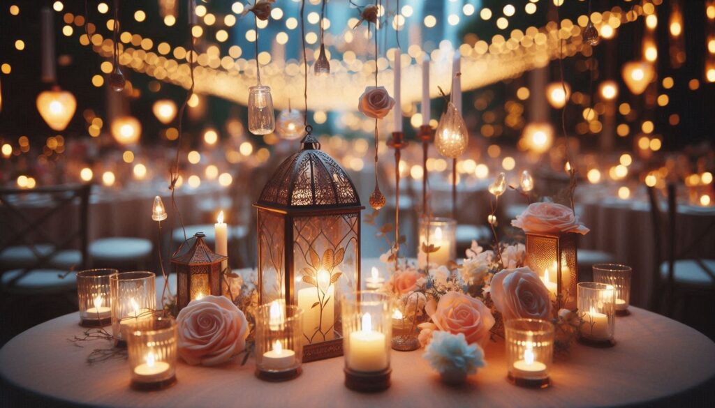 Romantic Wedding Lighting Setups