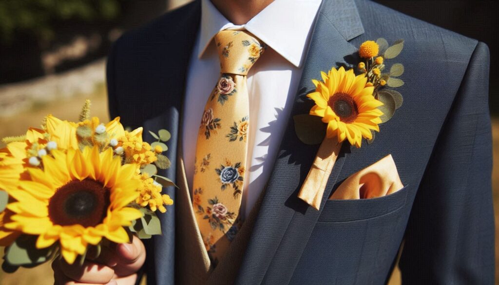 Sunflower Boutonniere