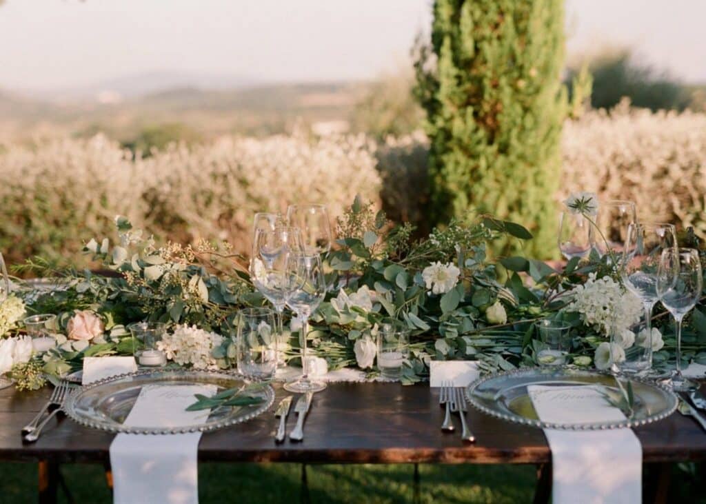 Wooden tablescape