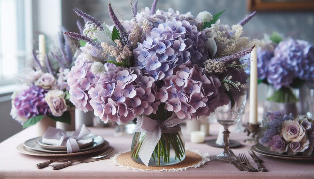 hydrangea centerpieces