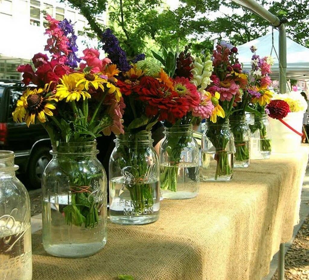 Mason Jar Flower Vase