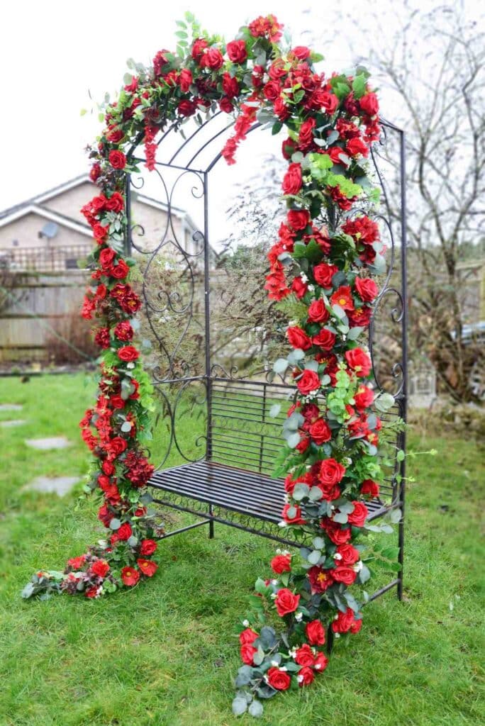 Red Rose Flower Garland