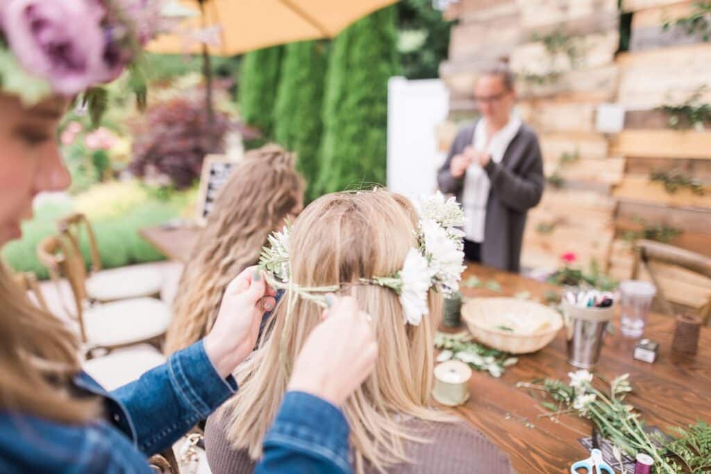 DIY Flower Crown Bar