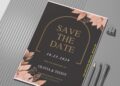 (Easily Edit PDF Invitation) Minimal Save The Date Invitation C