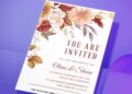 (Easily Edit PDF Invitation) Enchanted Watercolor Rose Wedding Invitation