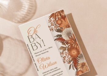 (Easily Edit PDF Invitation) Bohemian Garden Baby Shower Invitation