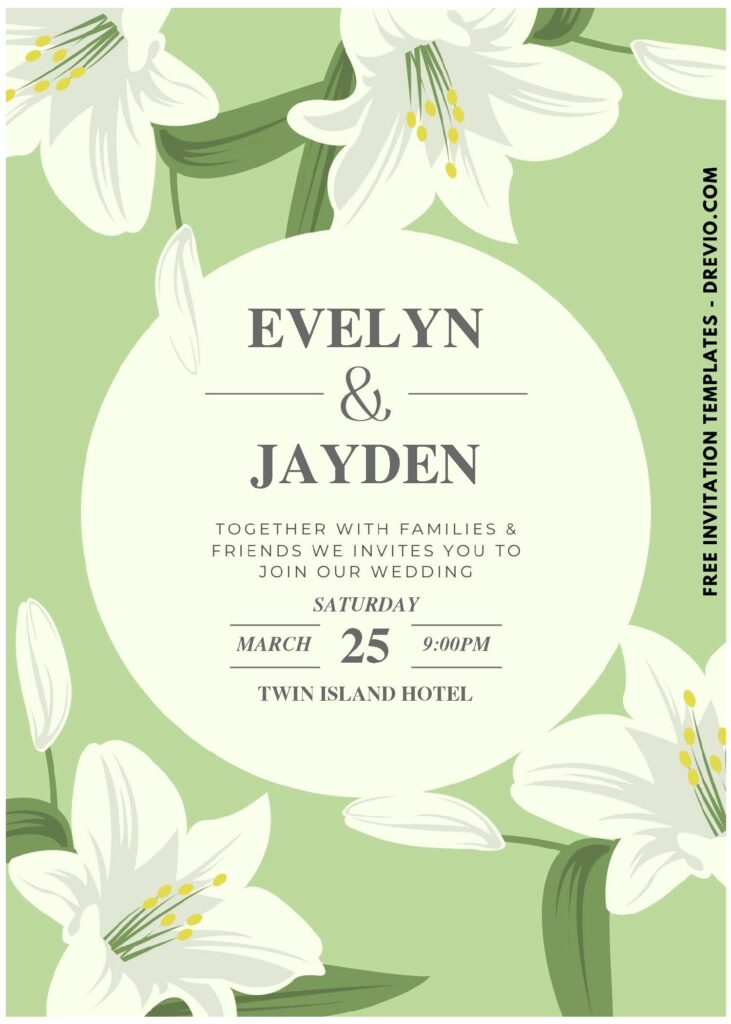 (Easily Edit PDF Invitation) Botanical Elegance Wedding Invitation g
