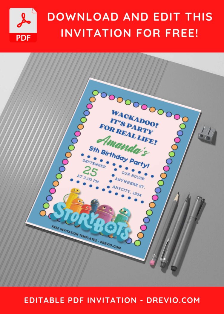 Download Hundreds Free Printable Birthday Invitation Templates Media