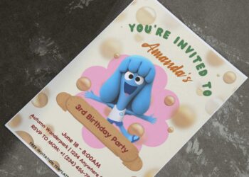 (Free PDF Invitation) Simply Cute Jelly Jamm Birthday Invitation