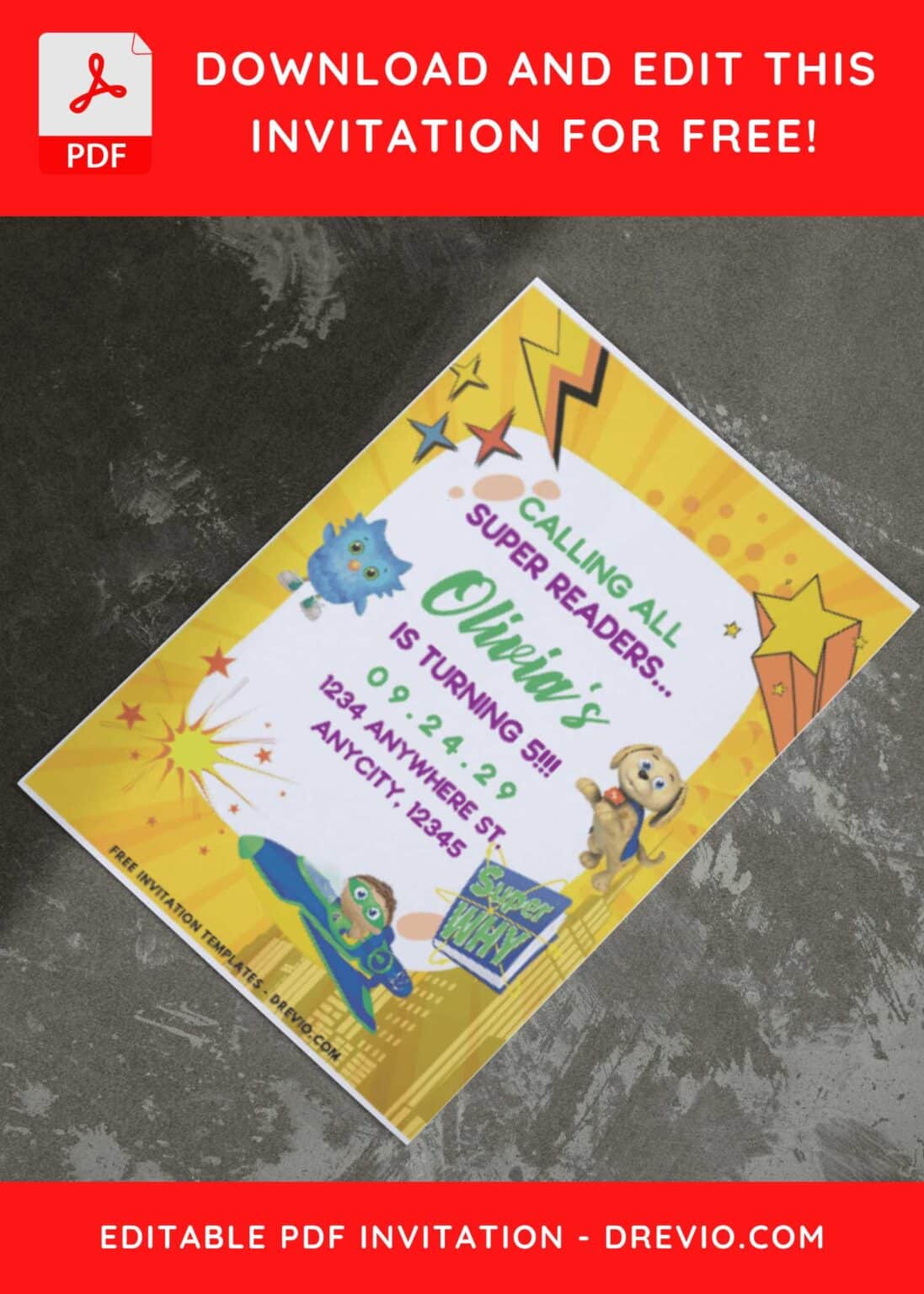 Download Hundreds Free Printable Birthday Invitation Templates Media