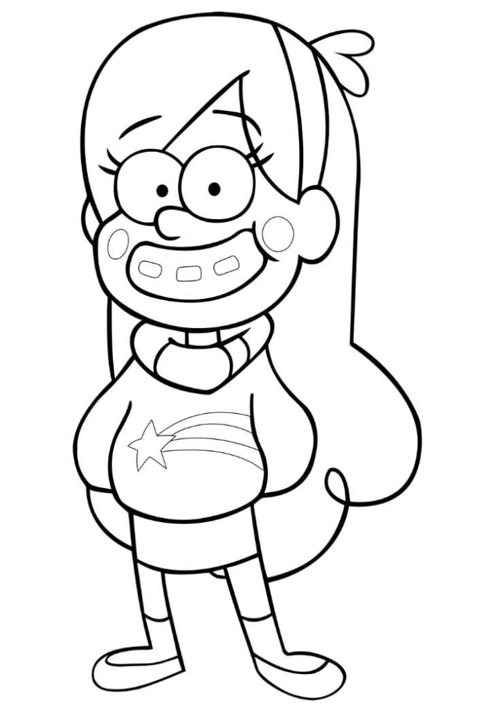 Gravity Falls Mable Pines Coloring Pages Templates