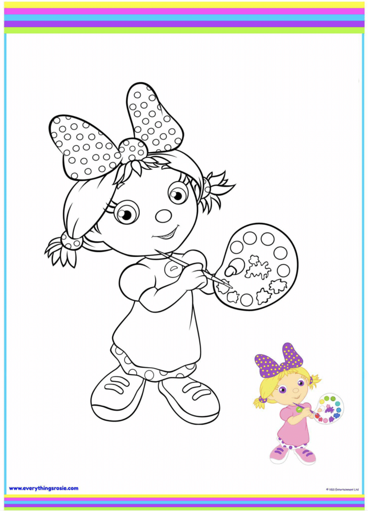 Everything's Rosie Big Headband Coloring Pages Templates