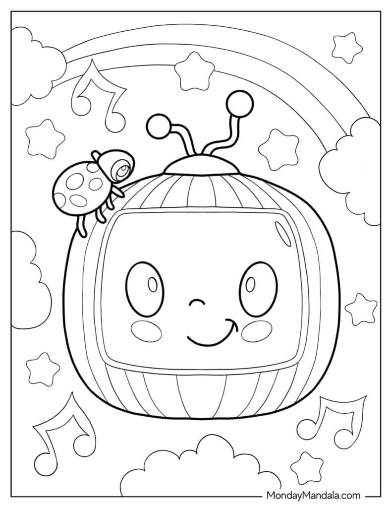 Cocomelon TV Coloring Pages templates