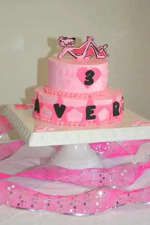 Pink Panther Party Cake