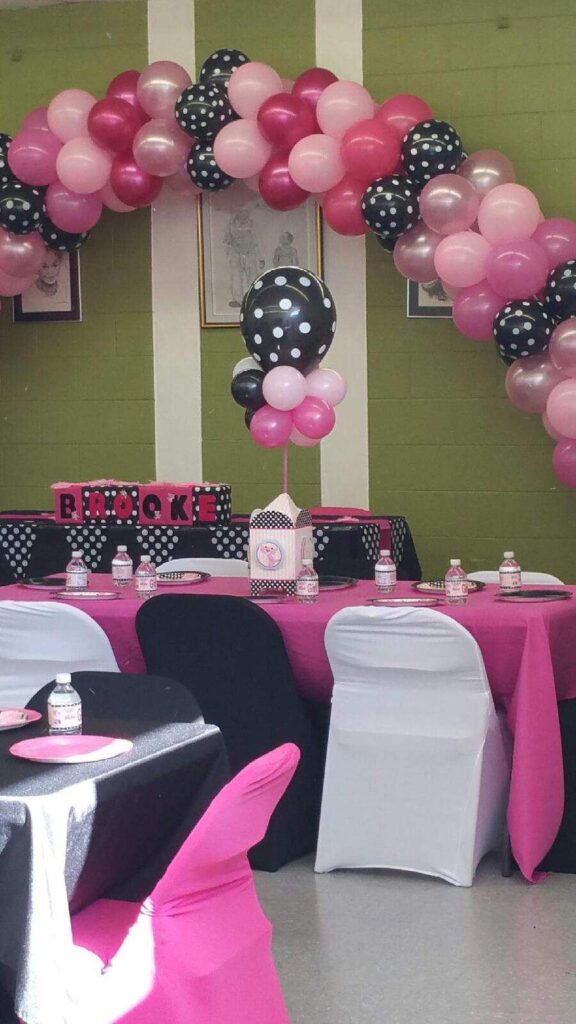 Pink Panther Party Table Setting