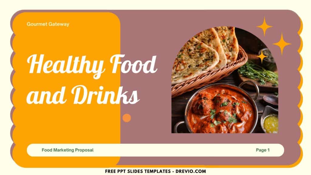 Invitation Template of (Free Canva Template) Captivating Food Business PPT Slides Templates 1