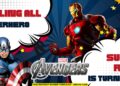 (Free Canva Template) Super Epic Avengers Birthday Banner Templates