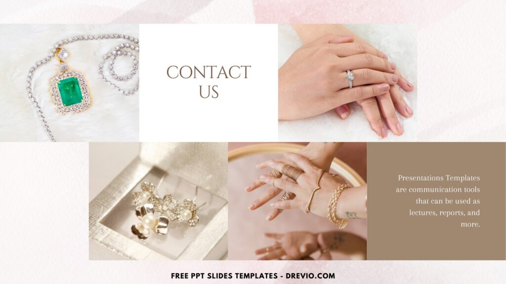 Invitation Template of (Free Canva Template) Modern Jewelry Business PPT Slides Templates 1