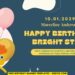 (Free Canva Template) Adorable Noodle And Pals Birthday Backdrop Templates