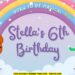(Free Canva Template) Rainbow Fiesta Plim Plim Birthday Banner Templates