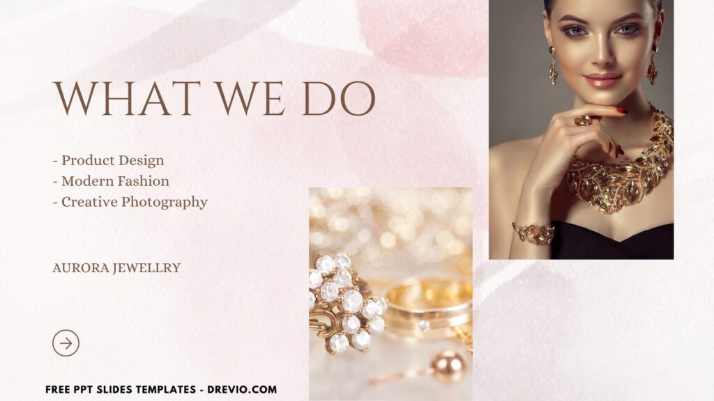 Invitation Template of (Free Canva Template) Modern Jewelry Business PPT Slides Templates 10