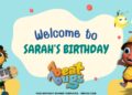 (Free Canva Template) Lovely Beat Bugs Birthday Banner Templates