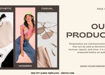 (Free Canva Template) Stylish Fashion Boutique PPT Slides Templates