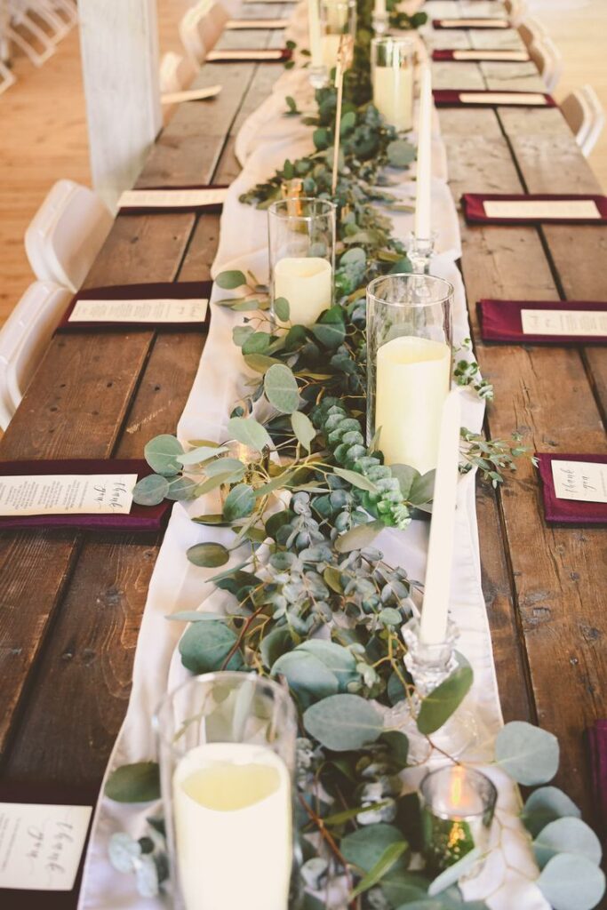 Preview of Eucalyptus Wedding Table Decor