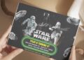 Star Wars Birthday Invitation with metallic ufo