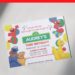 Polka Dots Sesame Street Birthday Invitation with Skateboarding Elmo