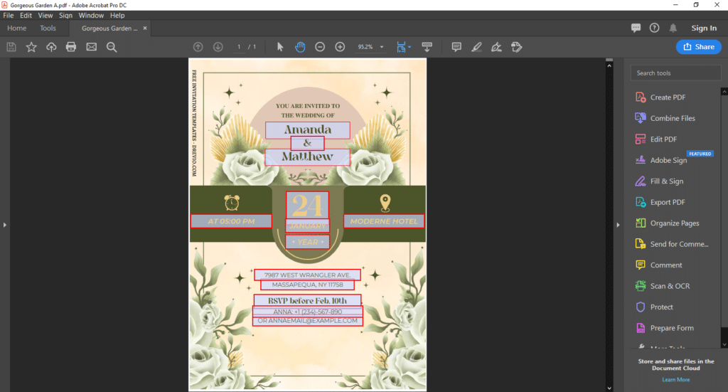Preview Of Editing Page - Boho Terracotta