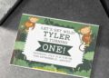 (Free PDF Invitation) Wild One Monkey Birthday Invitation Templates