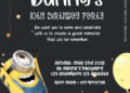 Invitation Template of FREE Editable PDF - Fun Minions Birthday Invitation Templates 12