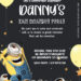 Invitation Template of FREE Editable PDF - Fun Minions Birthday Invitation Templates 1