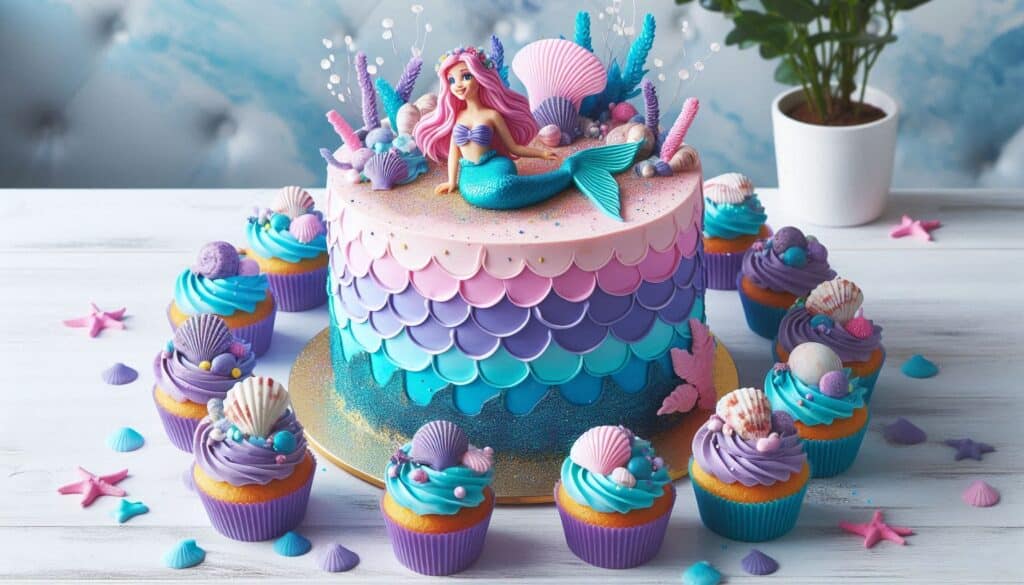 Mermaid Skin Birthday Cake